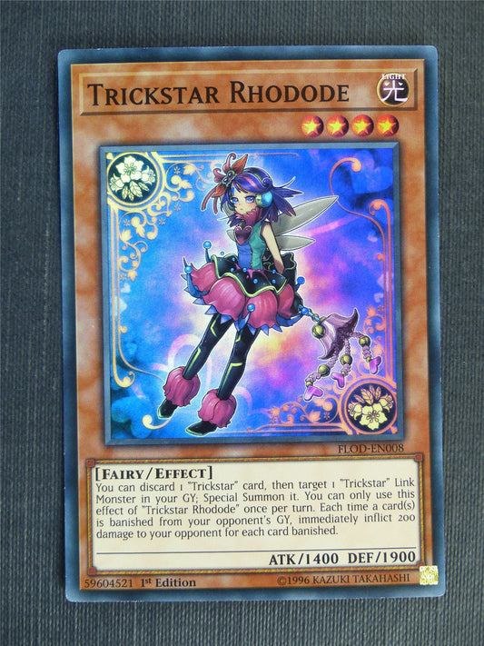 Trickstar Rhodode FLOD Super Rare - 1st ed - Yugioh Cards #141