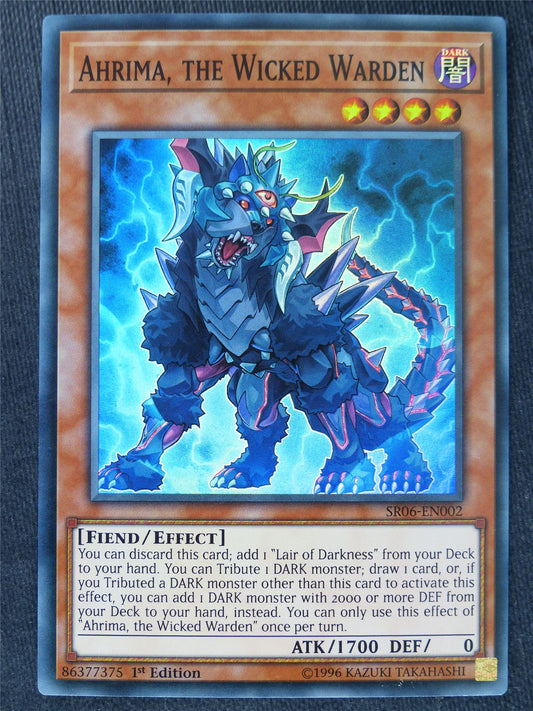 Ahrima the Wicked Warden SR06 Super Rare - 1st ed - Yugioh Cards #RQ