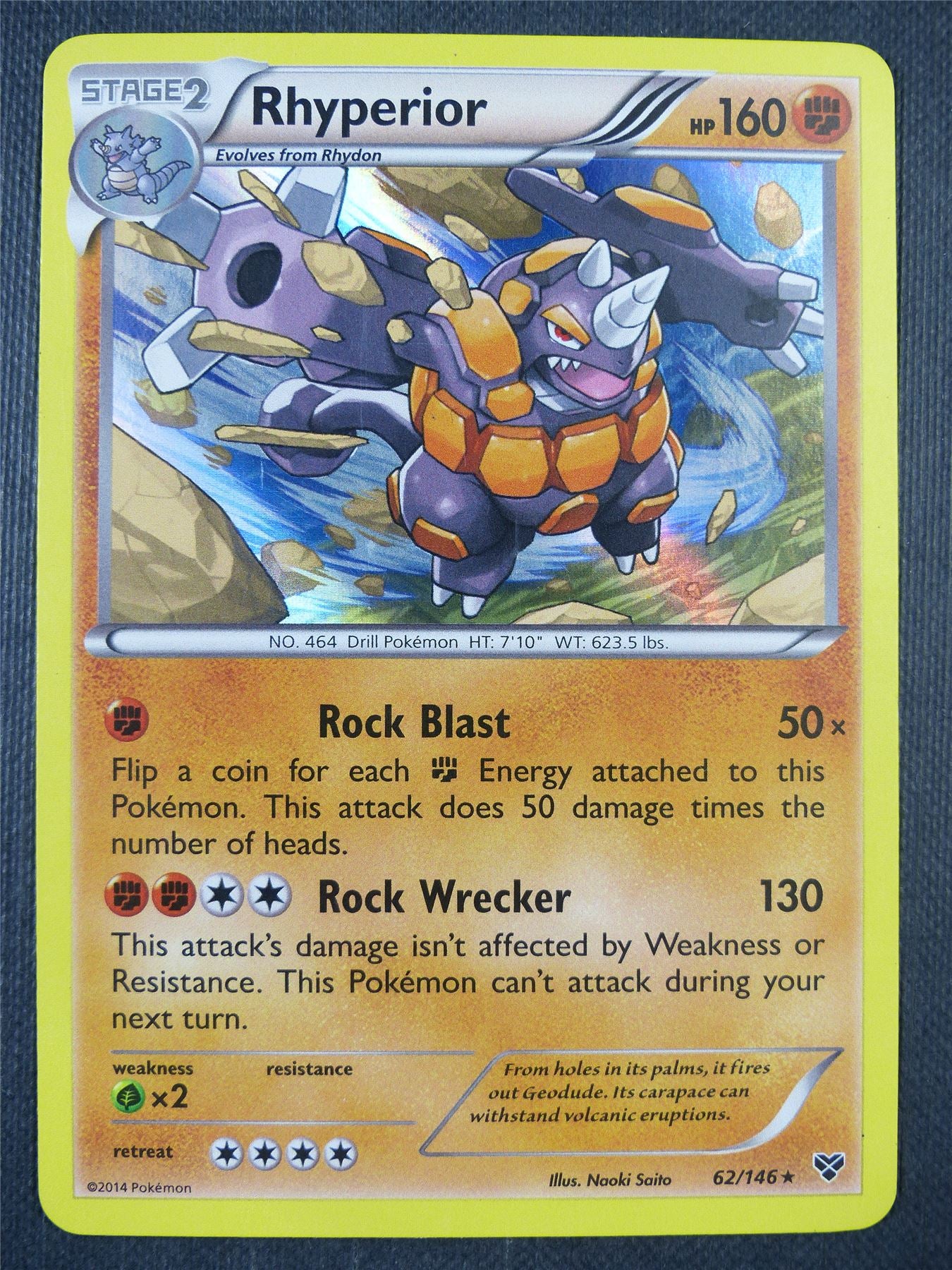 Rhyperior 62/146 Holo - Pokemon Card #7JY