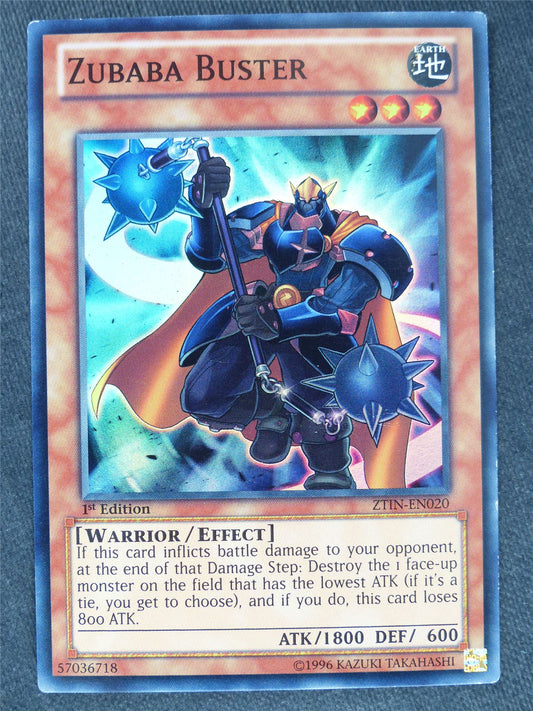 Zubaba Buster ZTIN Super Rare - 1st ed - Yugioh Cards #2F