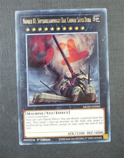 Number 81 Superdreadnought Dora MGED Rare 1st Ed - Yugioh Card #5FT