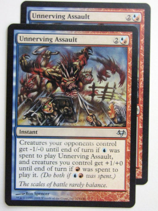 MTG Magic Cards: UNNERVING ASSAULT x2 # 23D84