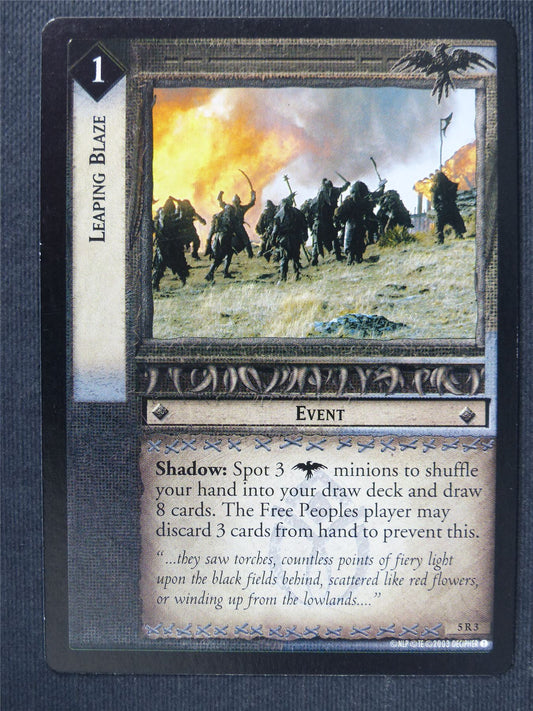 Leaping Blaze 5 R 3 - LotR Cards #3MJ