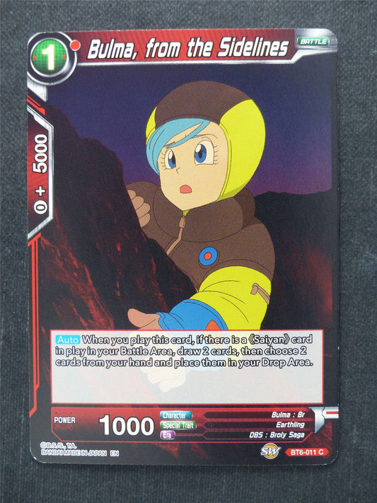 Bulma From the Sidelines - Dragon Ball Super Cards #9V