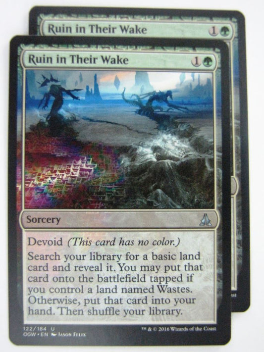 MTG Magic Cards: Oath of the Gatewatch: RUIN IN THEIR WAKE x2 # 4J86