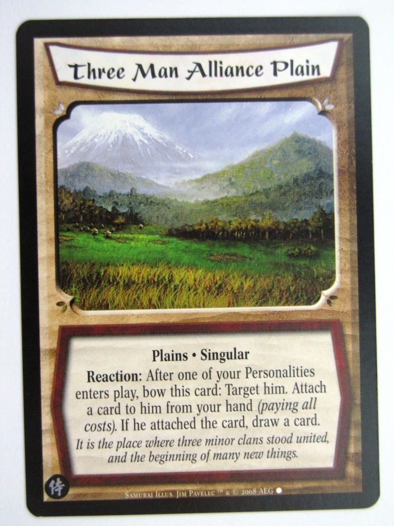 Vintage L5R Cards: THREE MAN ALLIANCE PLAIN # 27E79