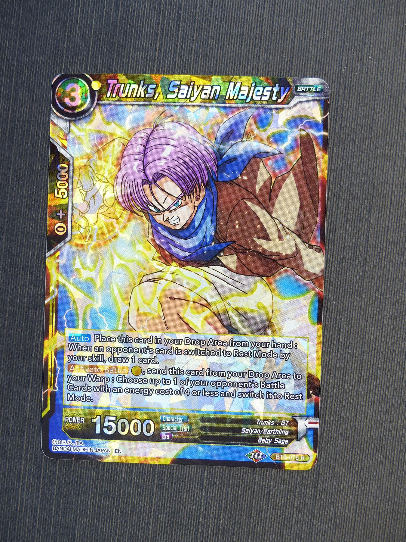 Trunks Saiyan Majesty - Dragon Ball Super Cards #5MA