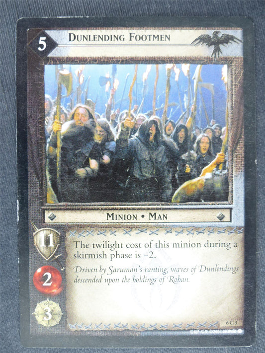 Dunlending Footmen 6 C 3 - played - LotR Cards #LZ