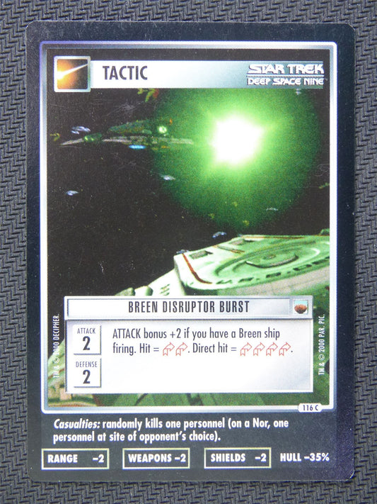 Tactic Breen Disruptor Burst - Star Trek CCG Deep Space Nine #5C1