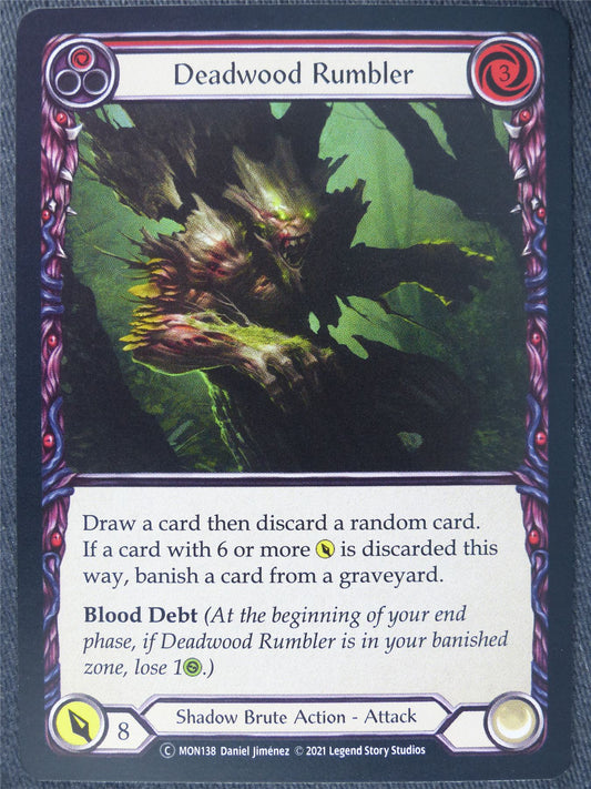 Deadwood Rumbler Red Foil - Monarch Unlimited - Flesh and Blood Cards #IV