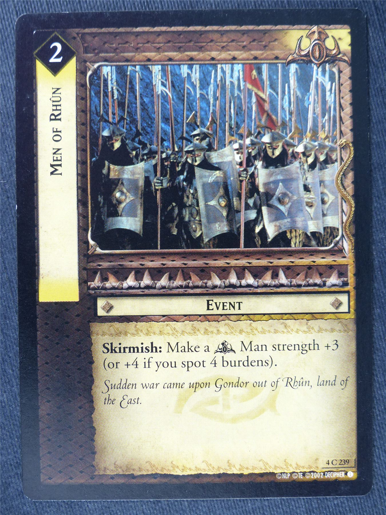 Men of Rhun 4 C 239 - LotR Cards #N4