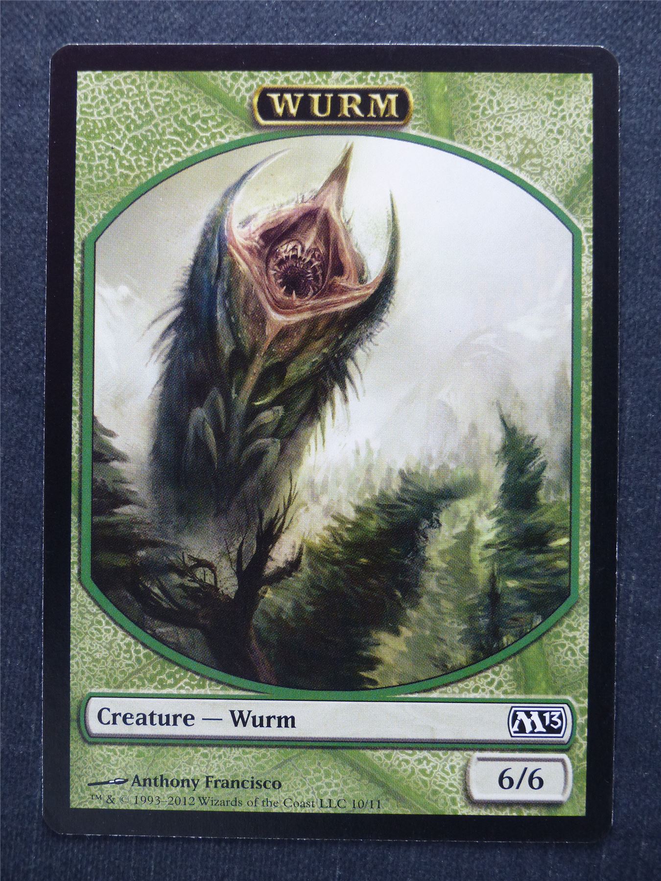 Wurm Token - Mtg Magic Card #AH