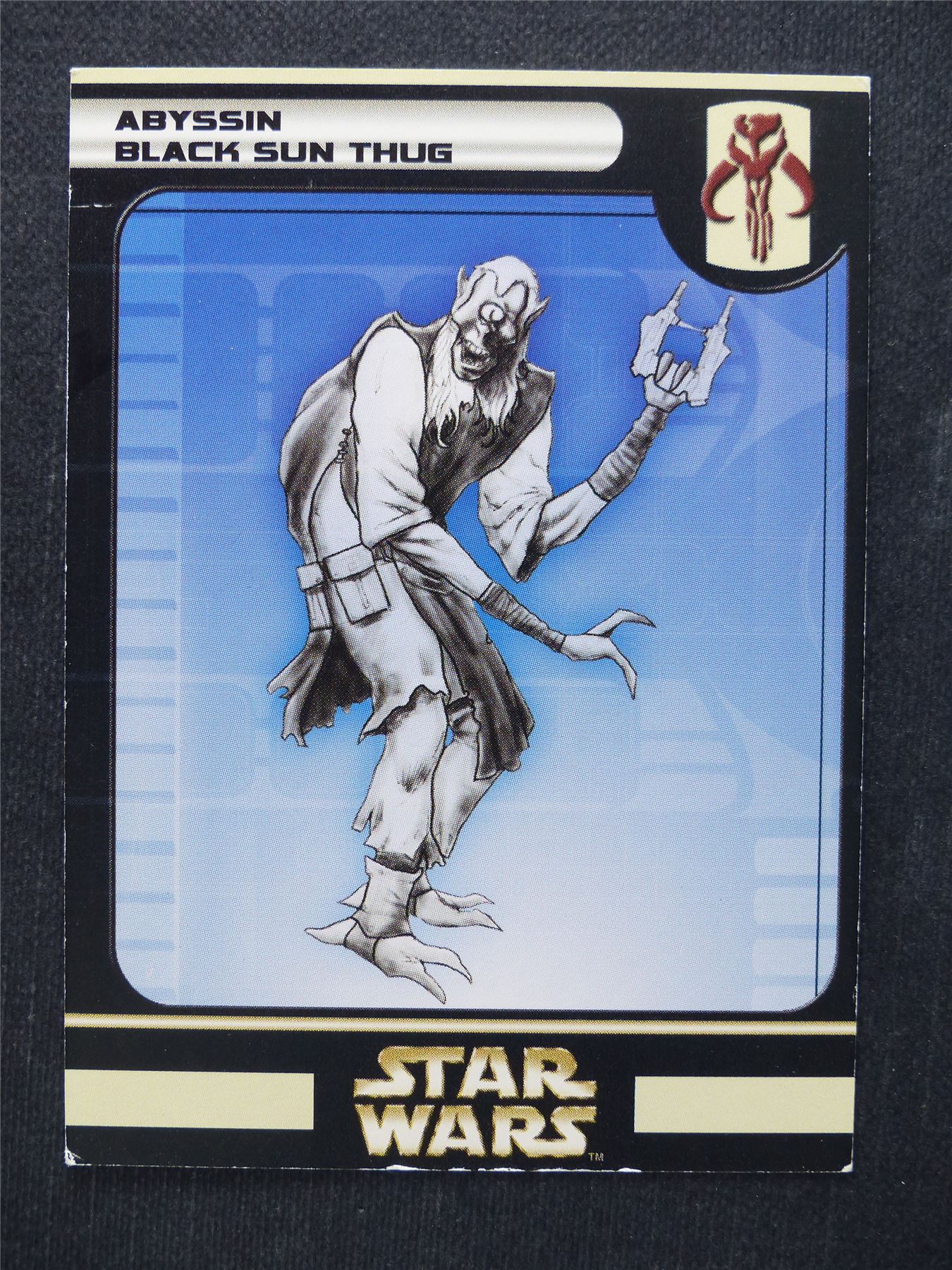 Abyssin Black Sun Thug 12/60 - Star Wars Miniatures Spare Cards #66