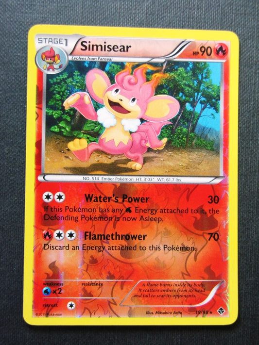 Simisear 19/98 Reverse Holo - Pokemon Cards #2B8