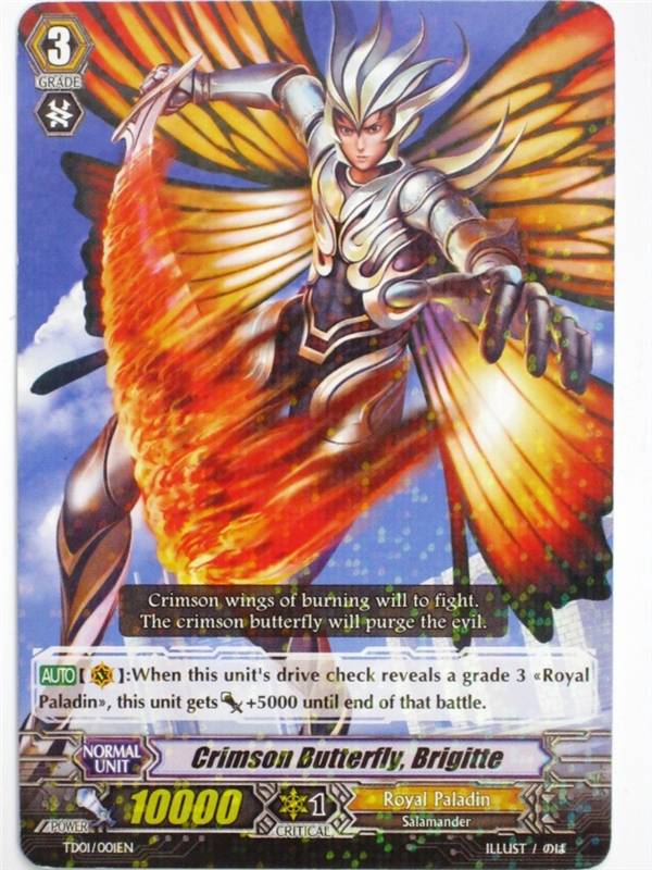 Cardfight!! Vanguard CCG - CRIMSON BUTTERFLY, BRIGITTE 001EN