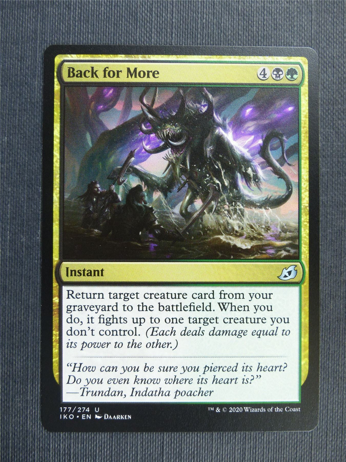 Back for More - IKO Mtg Card