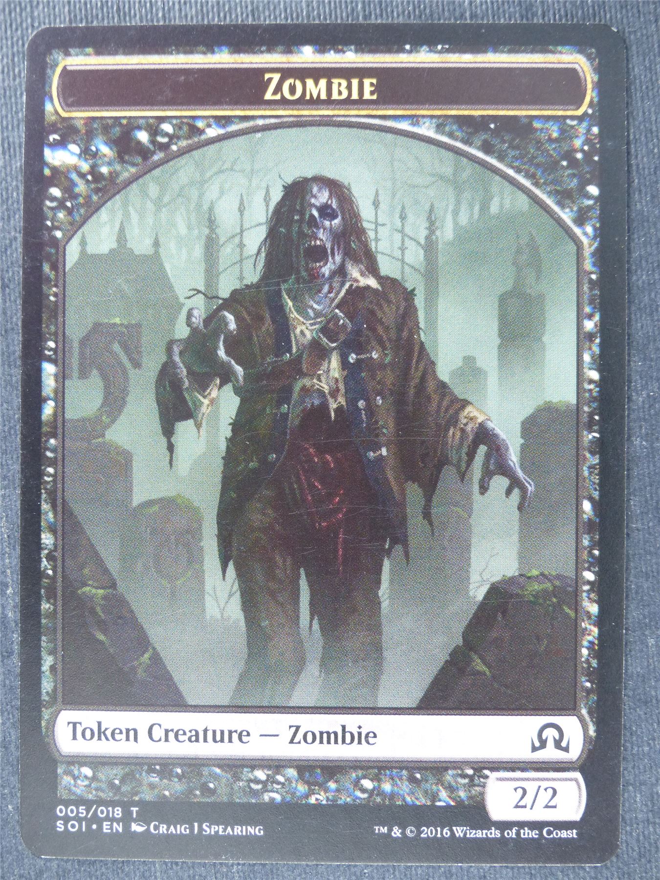 Zombie Token - Mtg Magic Cards #1QD