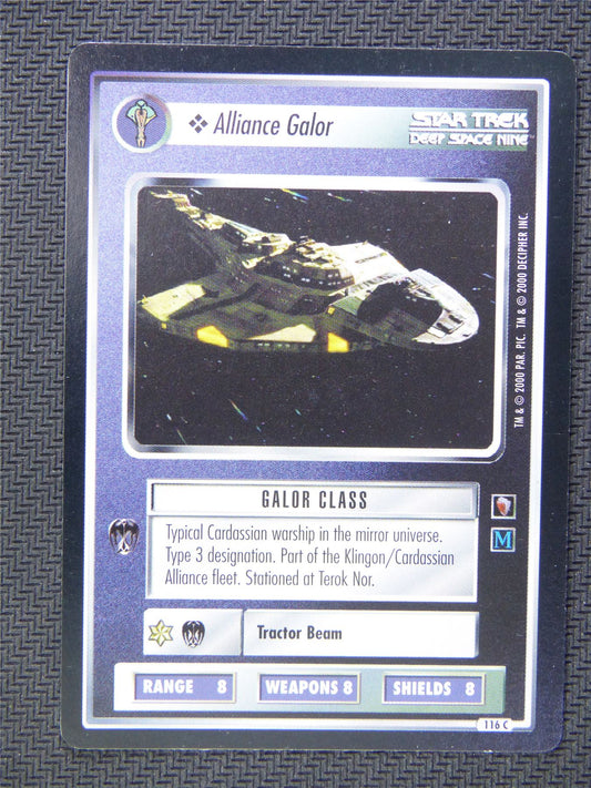 Alliance Galor Black Border - Star Trek CCG Deep Space Nine #50Y