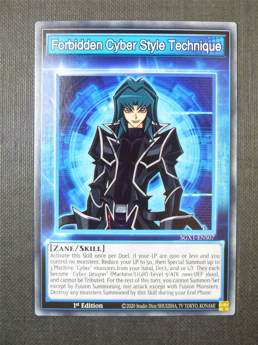 Forbidden Cyber Style Technique SGX1 - 1st ed Yugioh Card #9S8