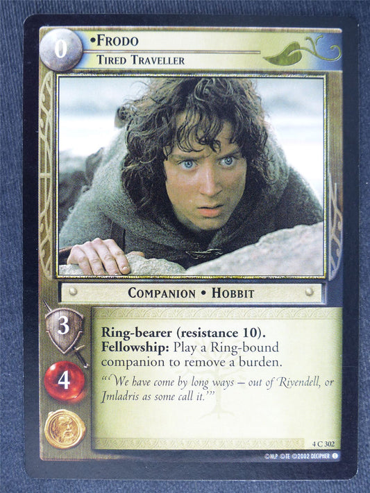 Frodo 4 C 302 - played - LotR Cards #P1