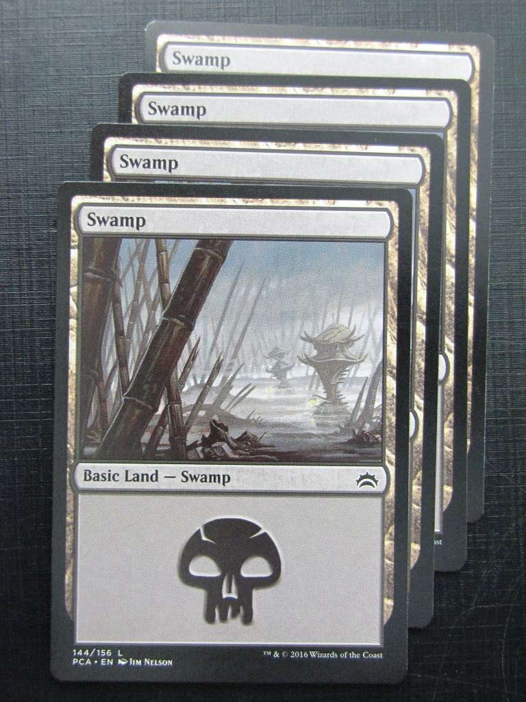 MTG Magic Cards: SWAMP 144/156 x4 # 25J33