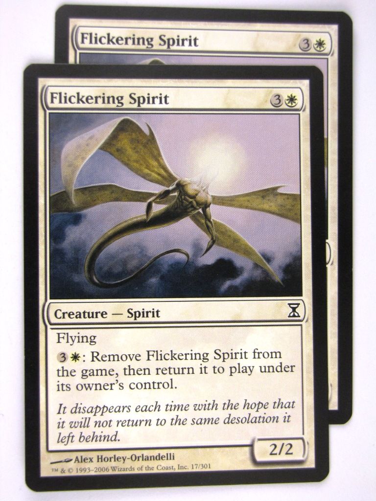 MTG Magic: The Gathering Cards: FLICKERING SPIRIT x2: TSP