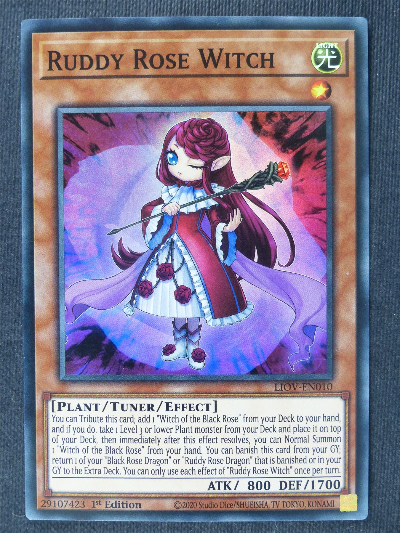 Ruddy Rose Witch LIOV Super Rare - 1st ed Yugioh Cards #389