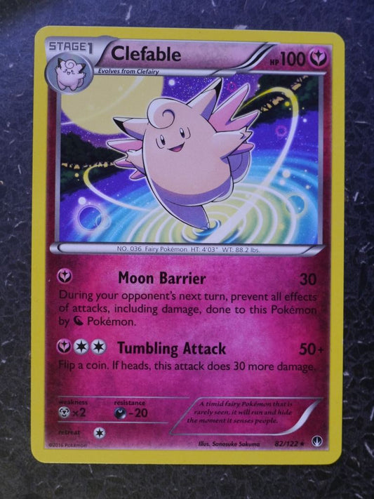 Pokemon Cards: CLEFABLE 82/122  RARE # 5I97