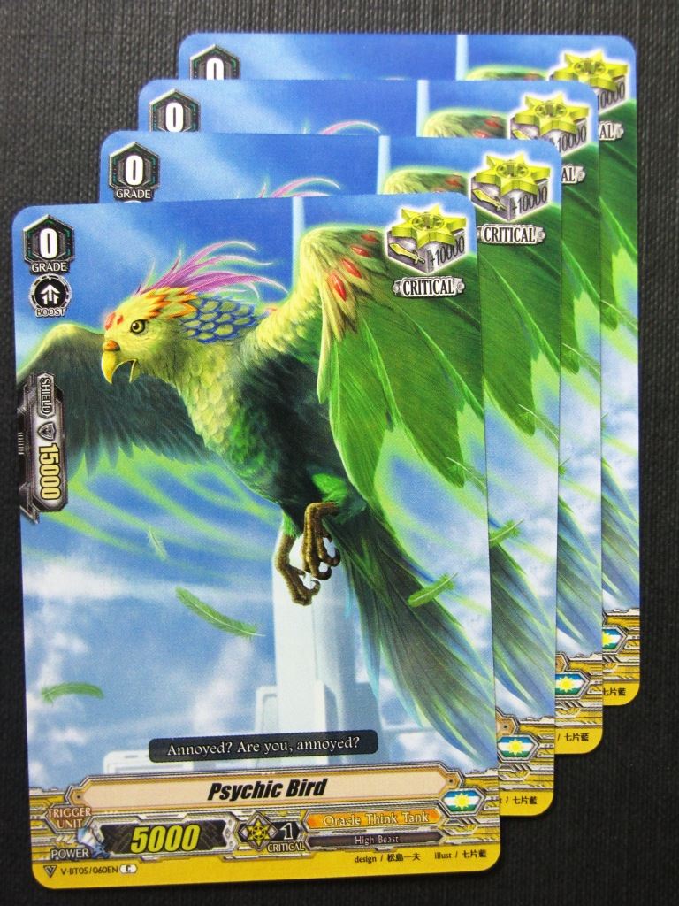 Psychic Bird x4 - V-BT05 - Vanguard Cards #CZ