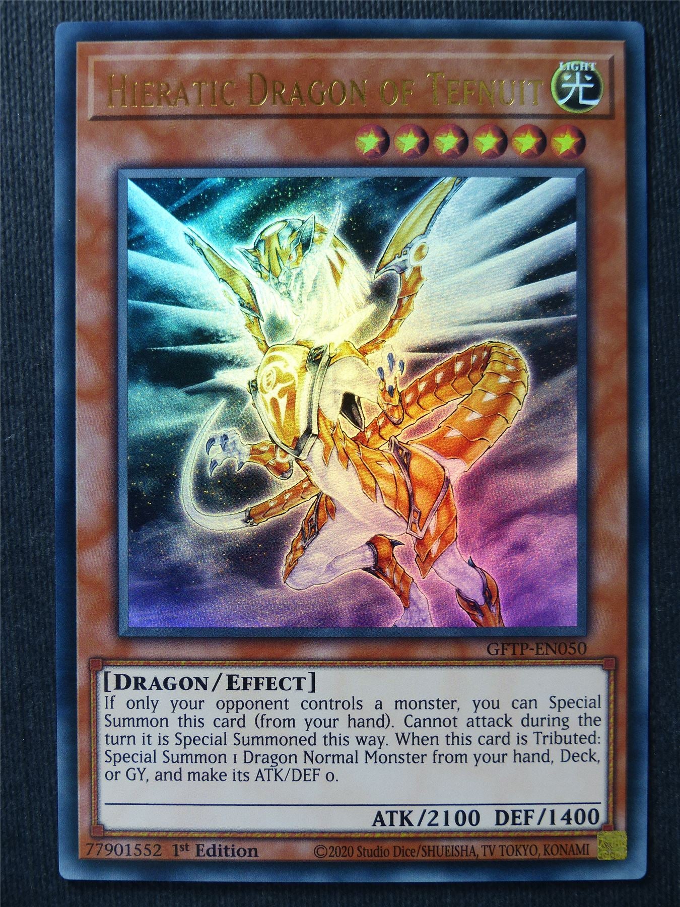 Hieratic Dragon of Tefnuit GFTP Ultra Rare - 1st ed - Yugioh Cards #IG