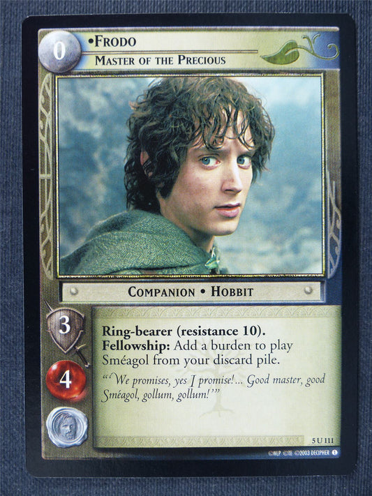 Frodo 5 U 111 - LotrR Cards #3GY