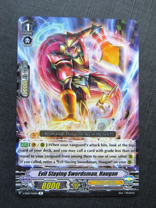 Evil Slaying Swordsman Haugan V-EB03 R - Vanguard Cards # 4G74