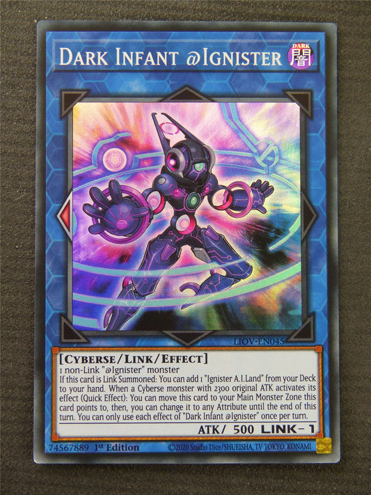 Dark Infant Ignister LIOV Super Rare - 1st Edition - Yugioh Card #1PU