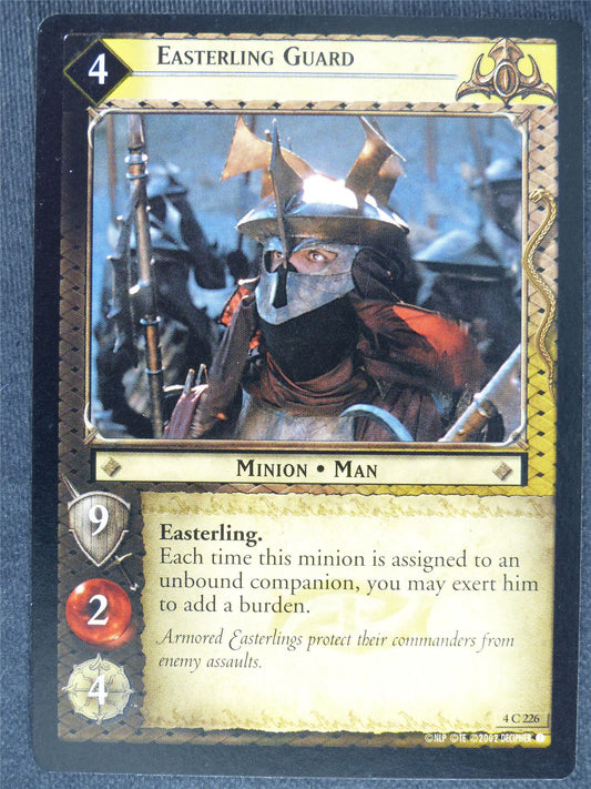 Easterling Guard 4 C 226 - played - LotR Cards #GC