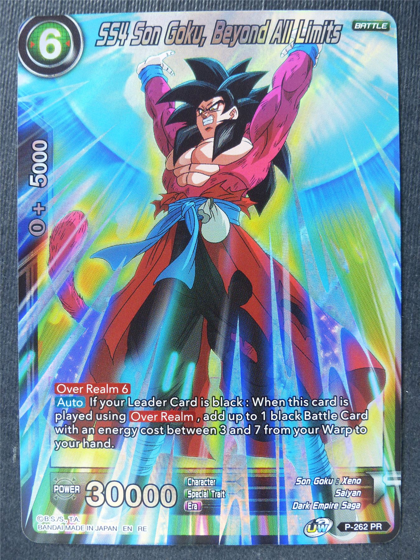 SS4 Son Goku Beyond All Limits - Mythic Booster - Dragon Ball Super Card #44D