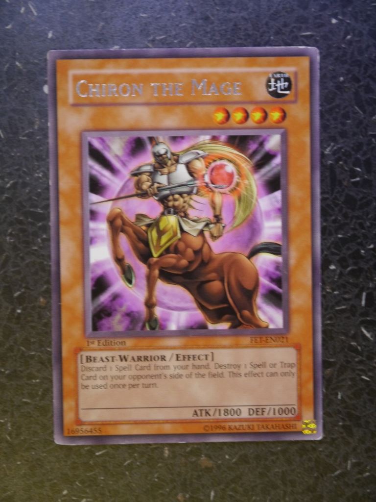 Yugioh Cards:CHIRON THE MAGE FET SUPER  RARE # 2H43