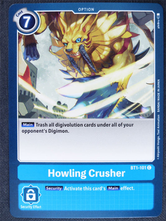 Howling Crusher BT1-101 C - Digimon Cards #11