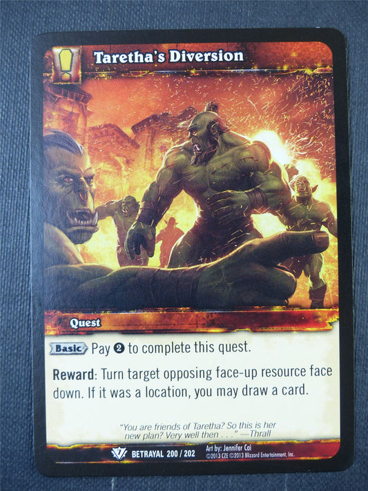 Taretha's Diversion 200/202 - WoW Card #17P