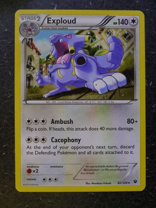 Pokemon Cards: EXPLOUD 82/124 RARE # 7A68