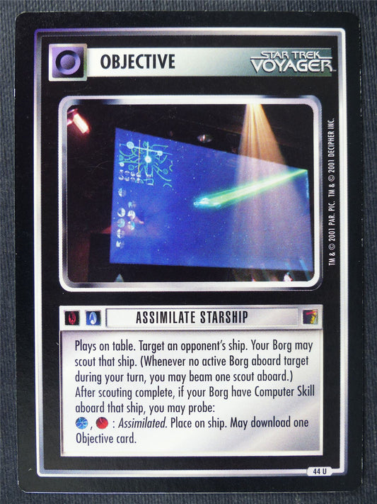 Assimilate Starship - Voyager - Star Trek Cards #10F