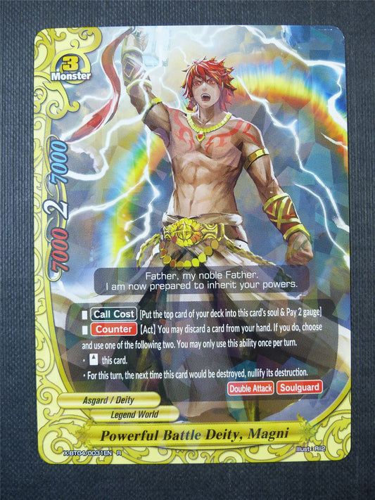 Powerful Battle Deity Magni R - Buddyfight Card #5J