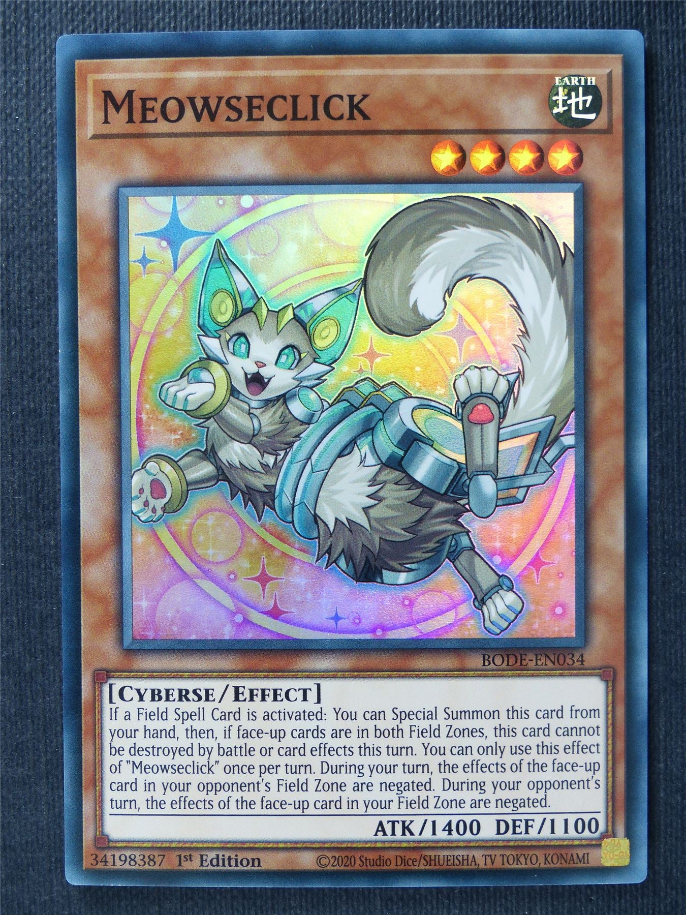 Meowseclick BODE Super Rare - 1st ed - Yugioh Cards #1I2