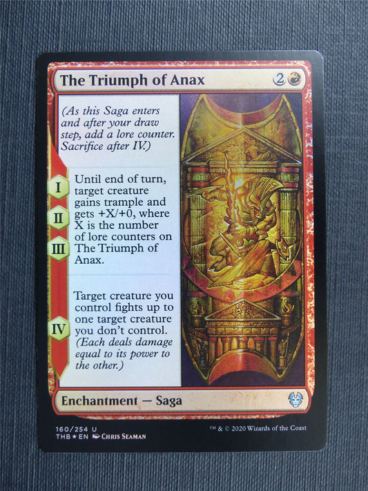 The Triumph of Anax Foil - Theros Collector Ed - Mtg Magic Cards #3KX