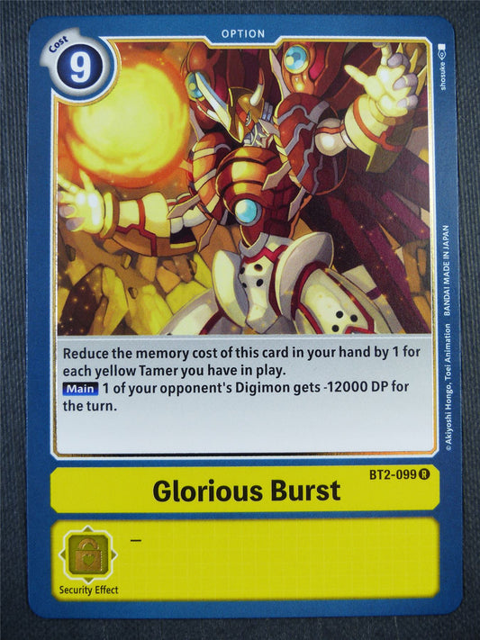 Glorious Burst BT2-099 R - Digimon Card #9FP