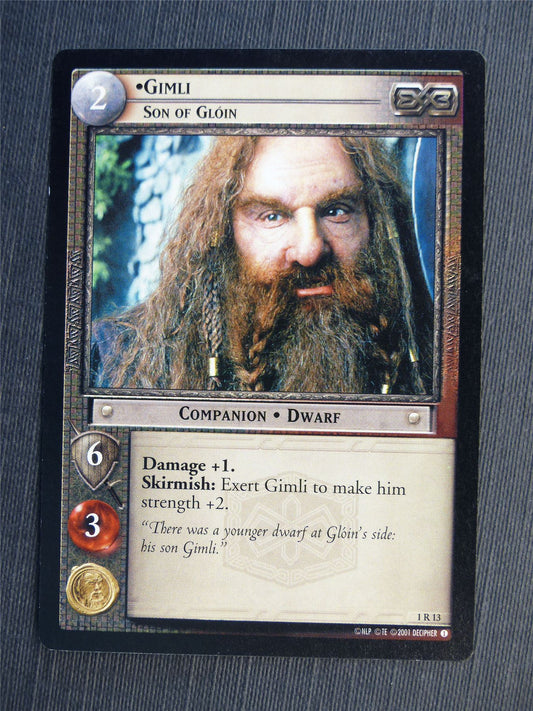 Gimli 1 R 13 - LotR Cards #660