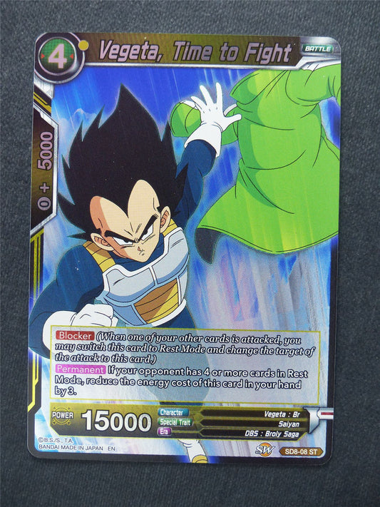 Vegeta Time to Fight Foil - Dragon Ball Super Cards #11A