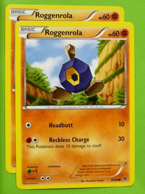 POKEMON B&W Emerging Powers x2 - ROGGENROLA 50/98