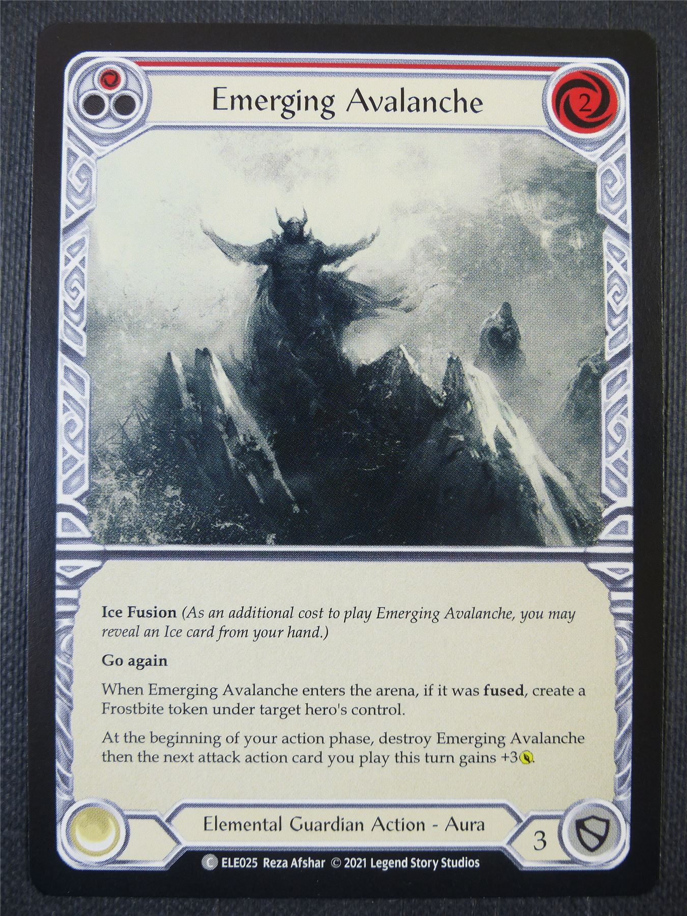 Emerging Avalanche - Red - Tales of Aria 1st ed - Flesh and Blood Card #63M