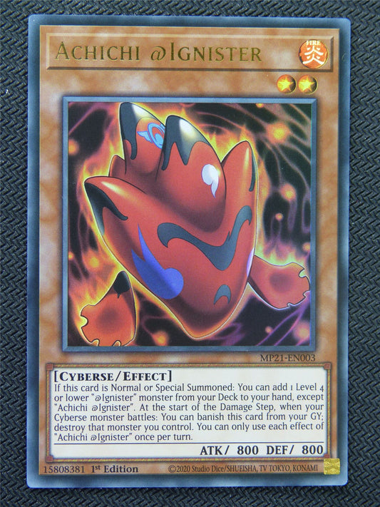 Achichi Ignister MP21 Ultra Rare - 1st ed - Yugioh Card #8OS