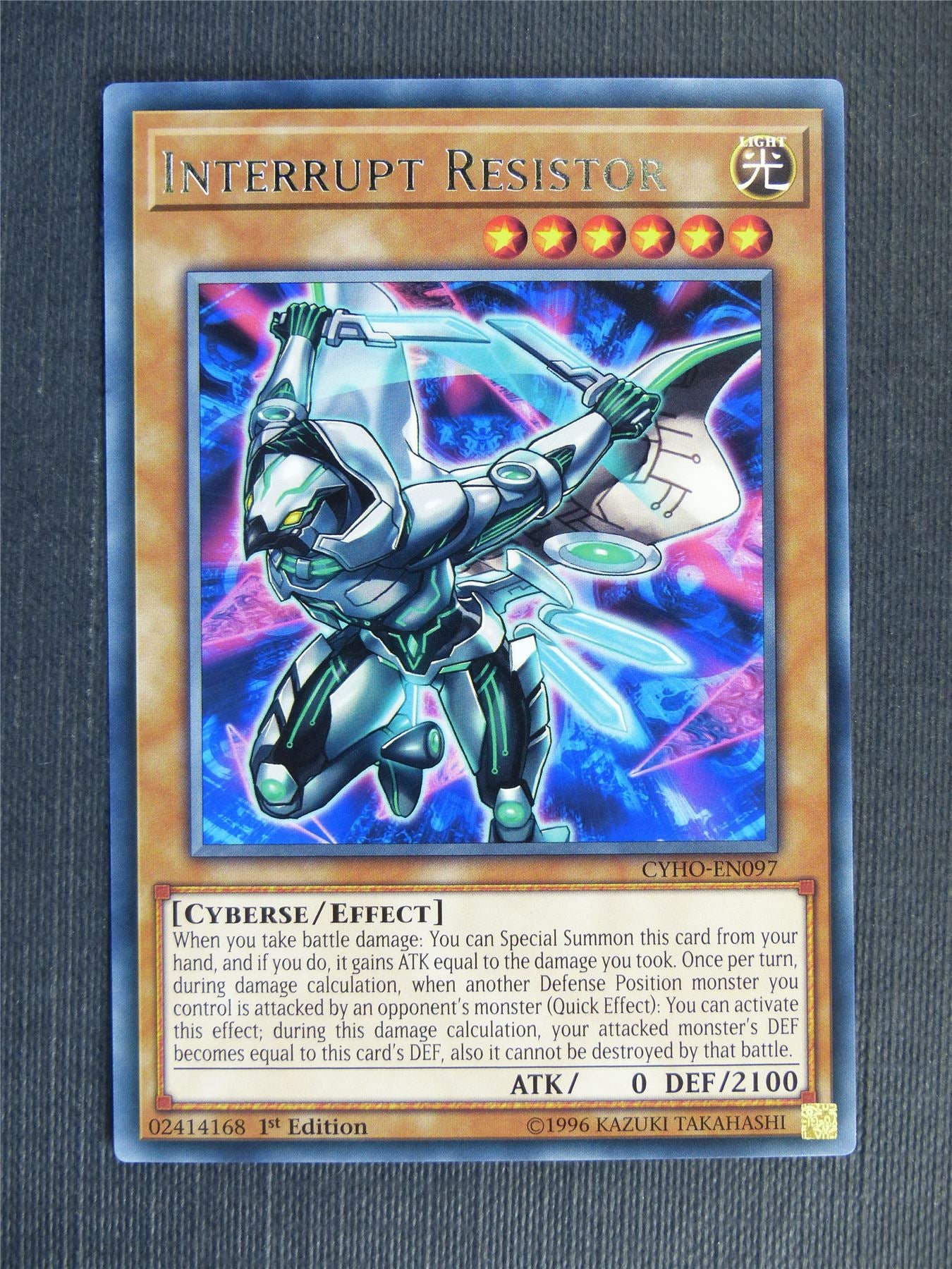 Interrupt Resistor CYHO Rare - 1st ed - Yugioh Cards #135